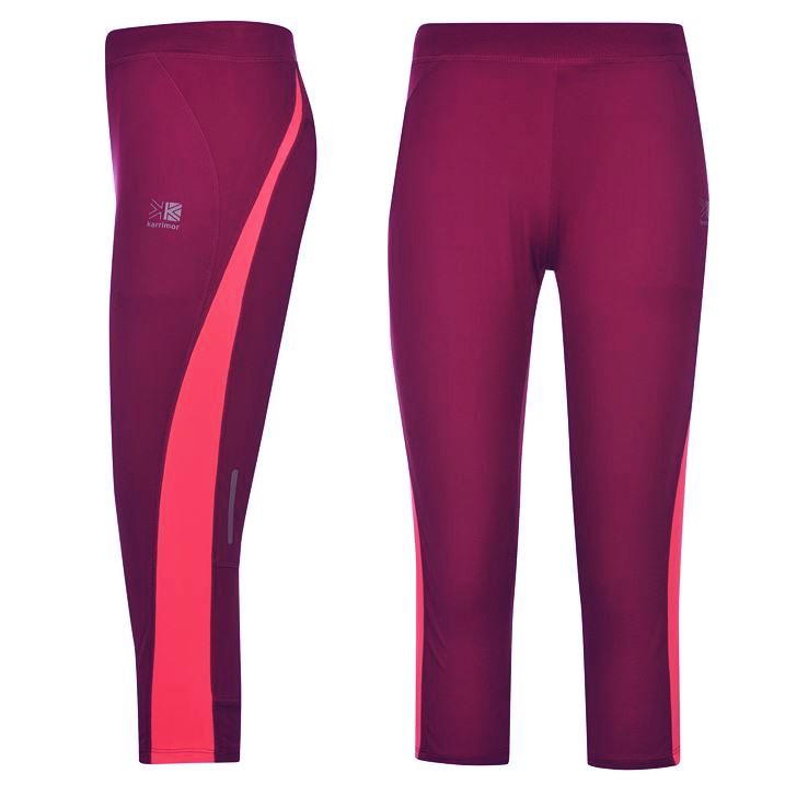 dámské legíny capri 3/4 KARRIMOR - BERRY