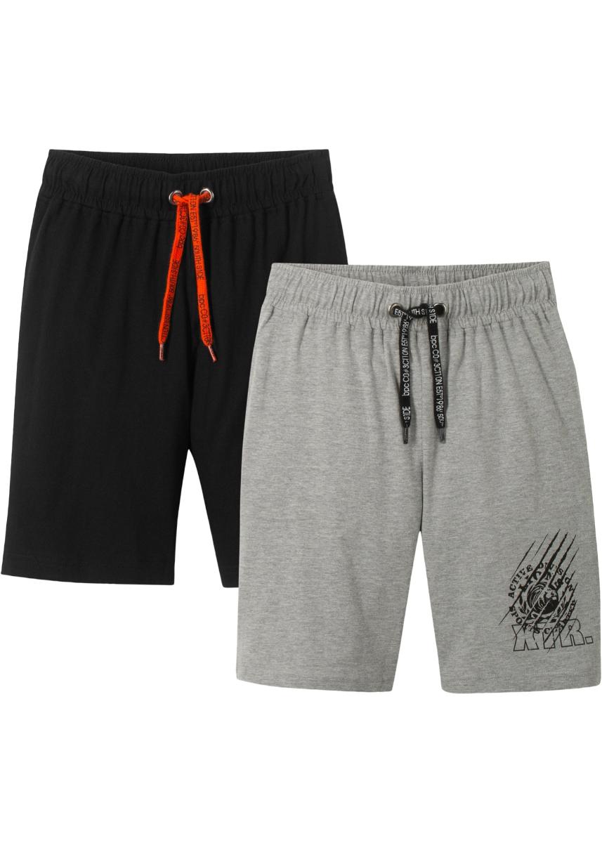 dětské šortky kraťasy BPC - BLACK/GREY - (2 ks)