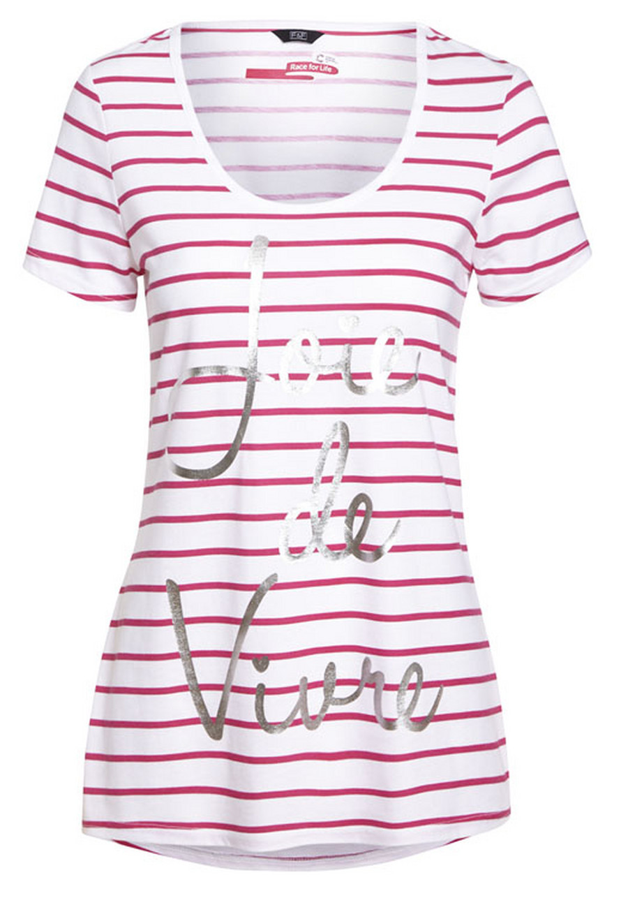 dámské tričko F&F - WHITE/PINK