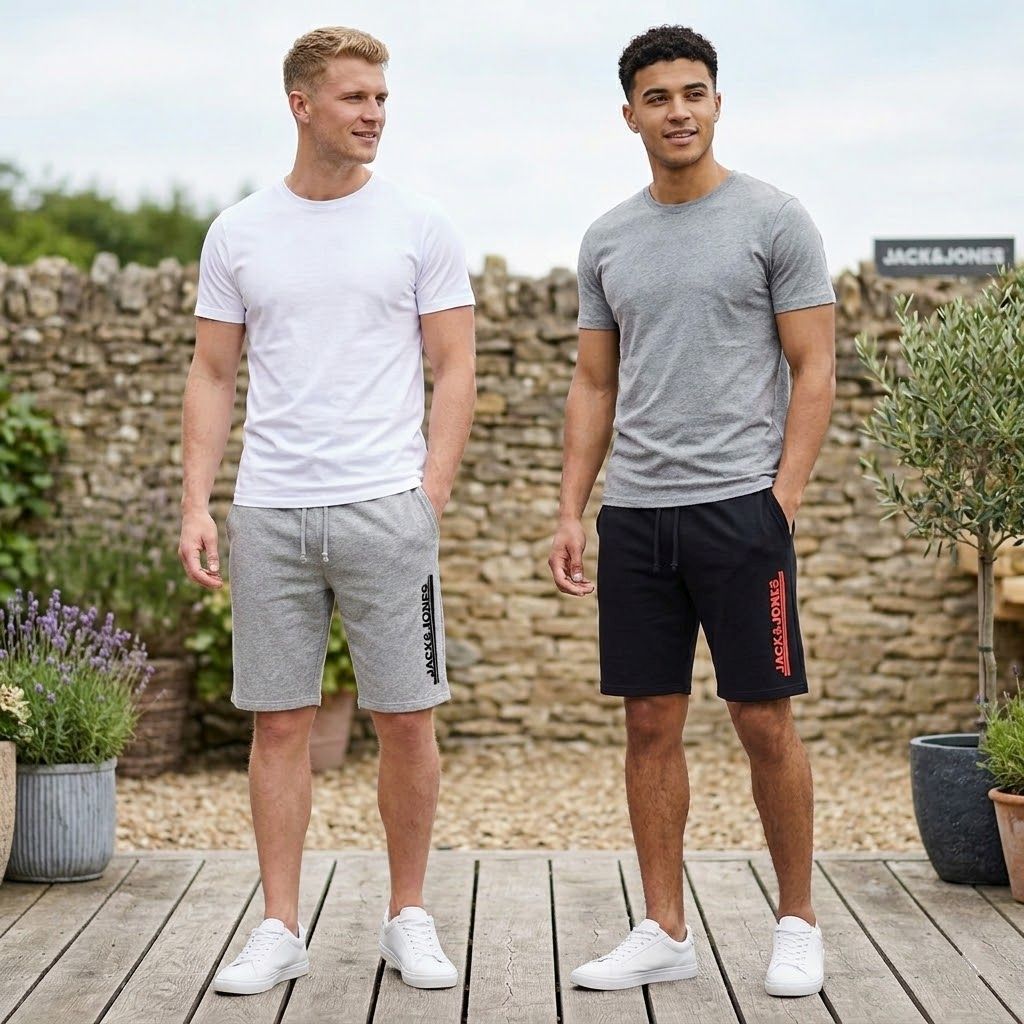 set pánské kraťasy šortky JACK & JONES - BLACK/GREY - (2 ks)