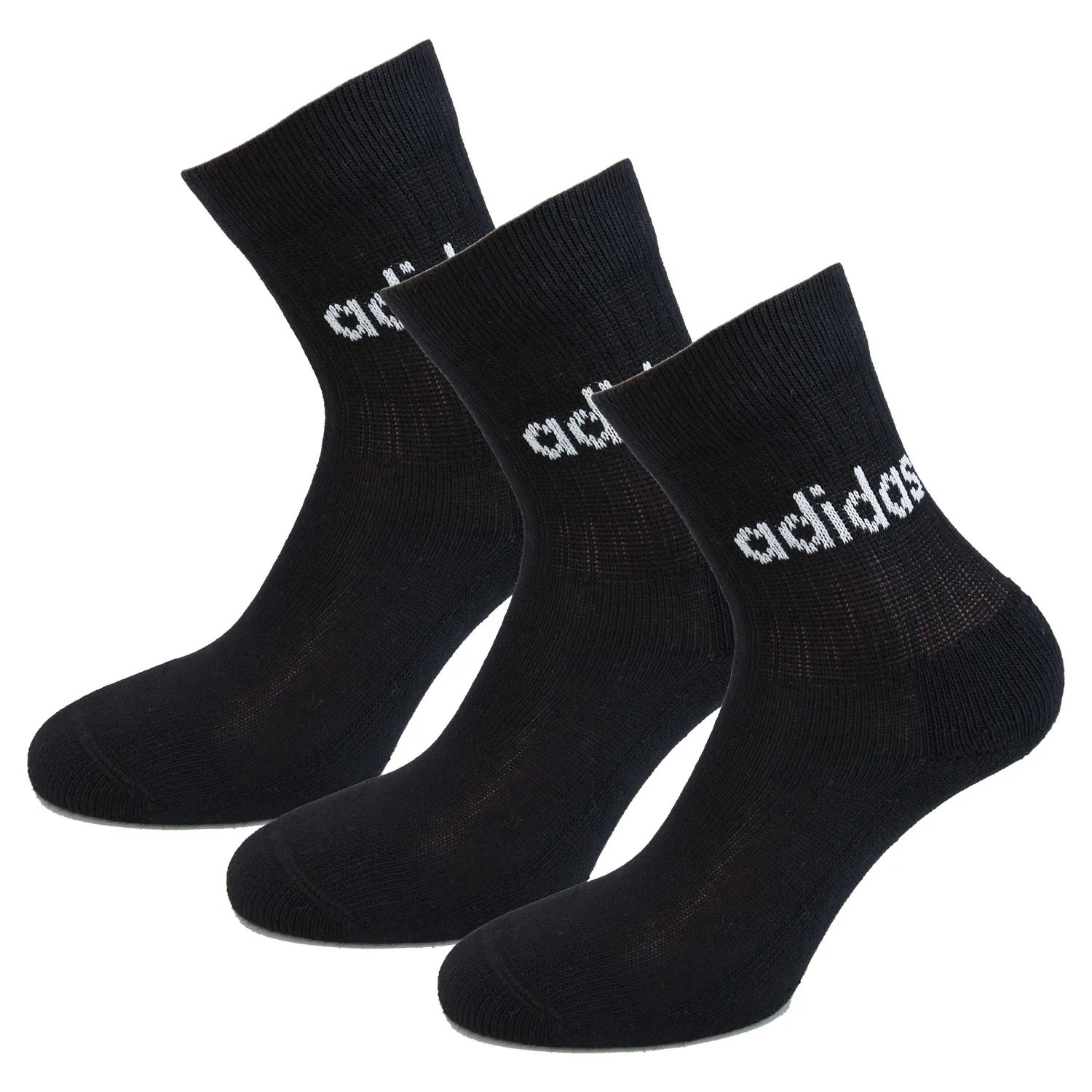 set pánské ponožky ADIDAS - BLACK - (3 páry) - 15 (51)