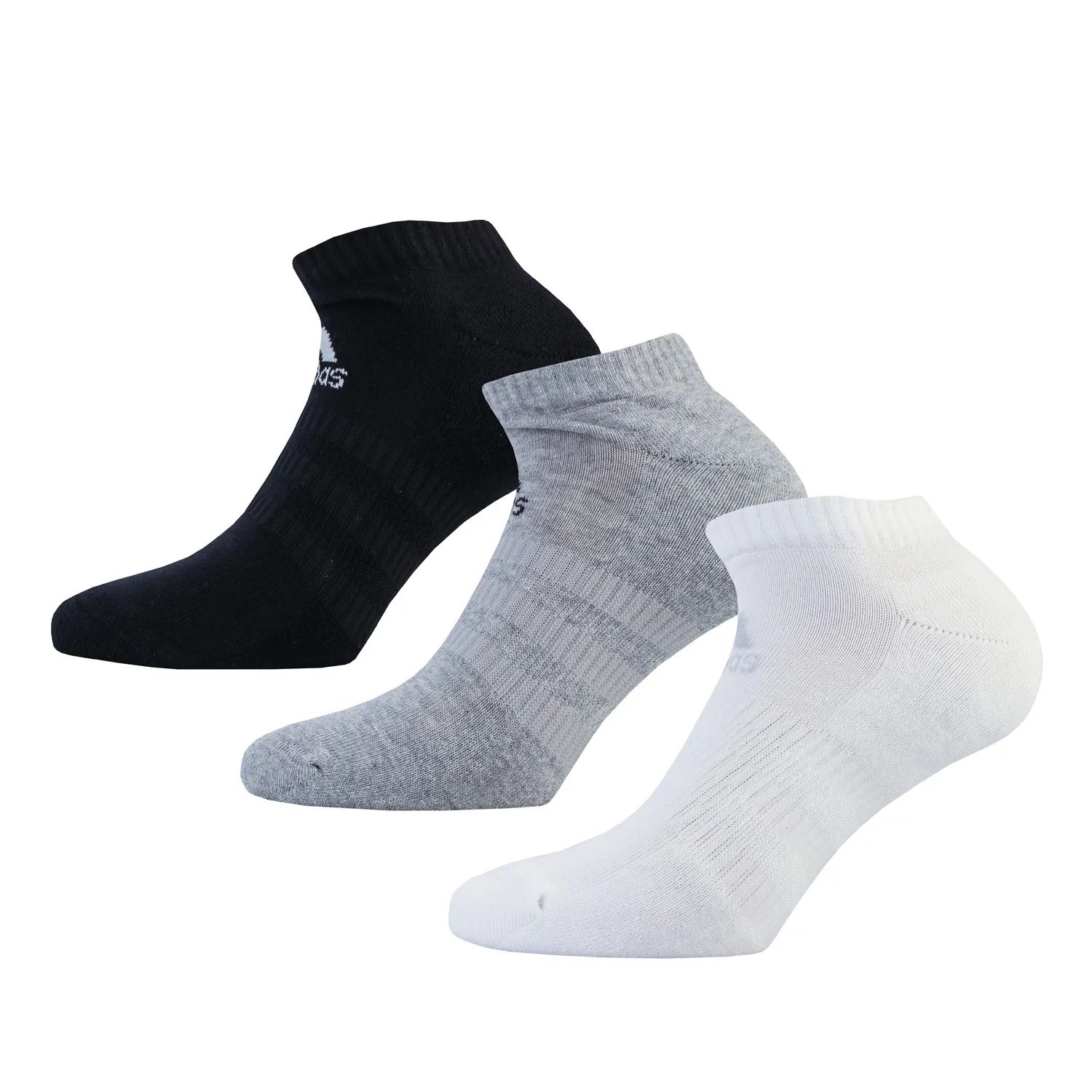 set dětské ponožky ADIDAS - BLACK/GREY/WHITE - (3 páry) - 31-33