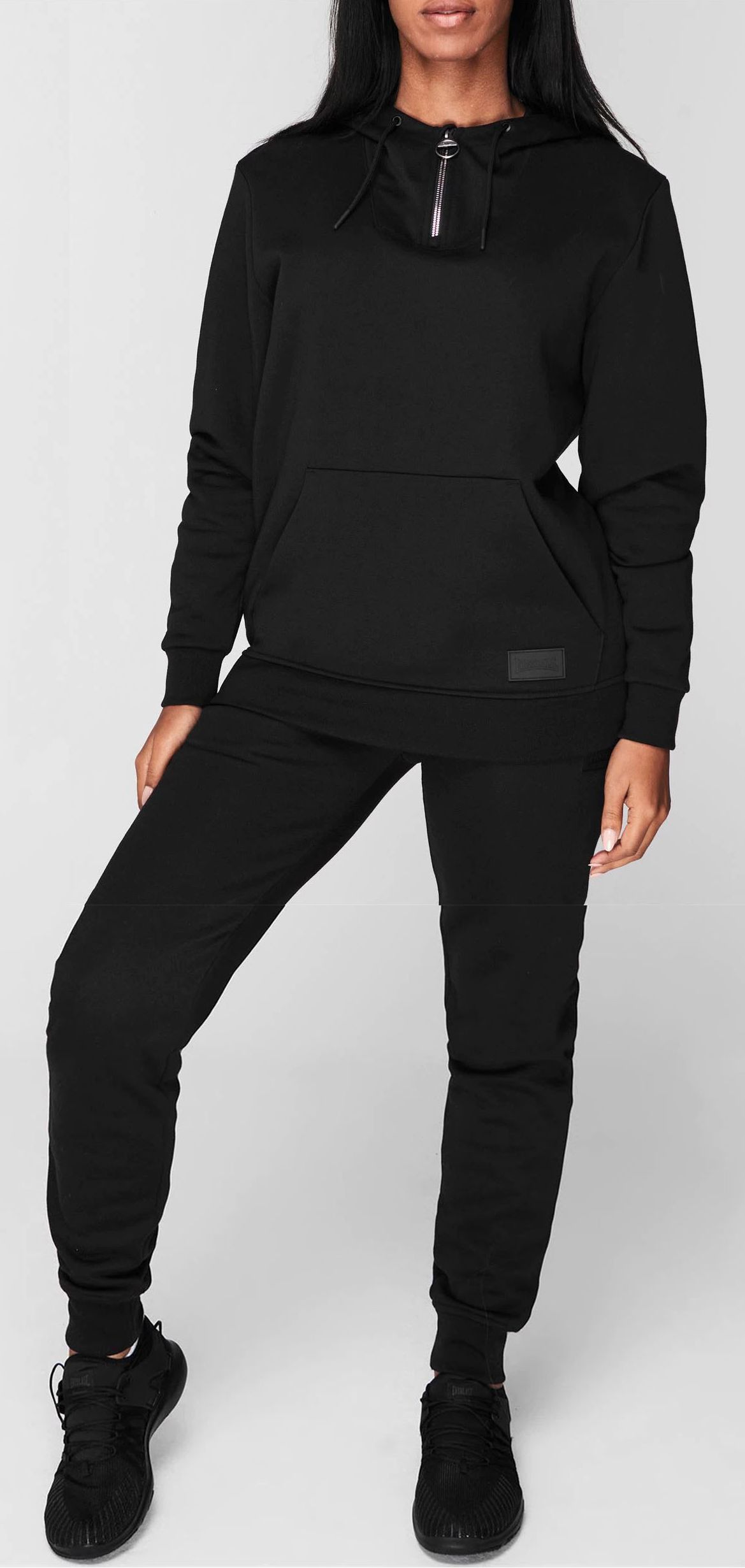 dámská souprava LONSDALE mikina tepláky - BLACK - M