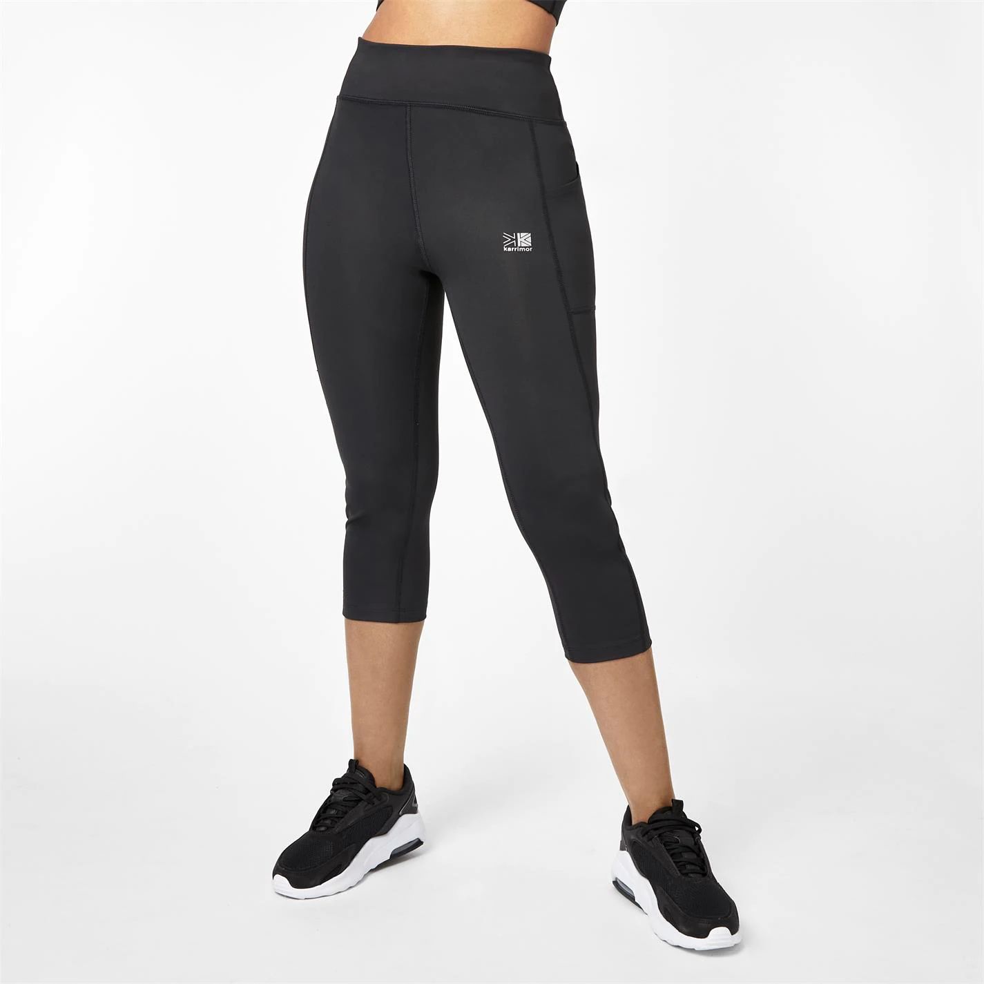 dámské legíny capri 3/4 KARRIMOR - BLACK