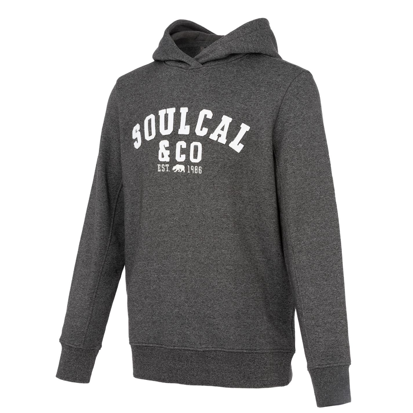 pánská mikina SOULCAL - DK CHARCOAL - L
