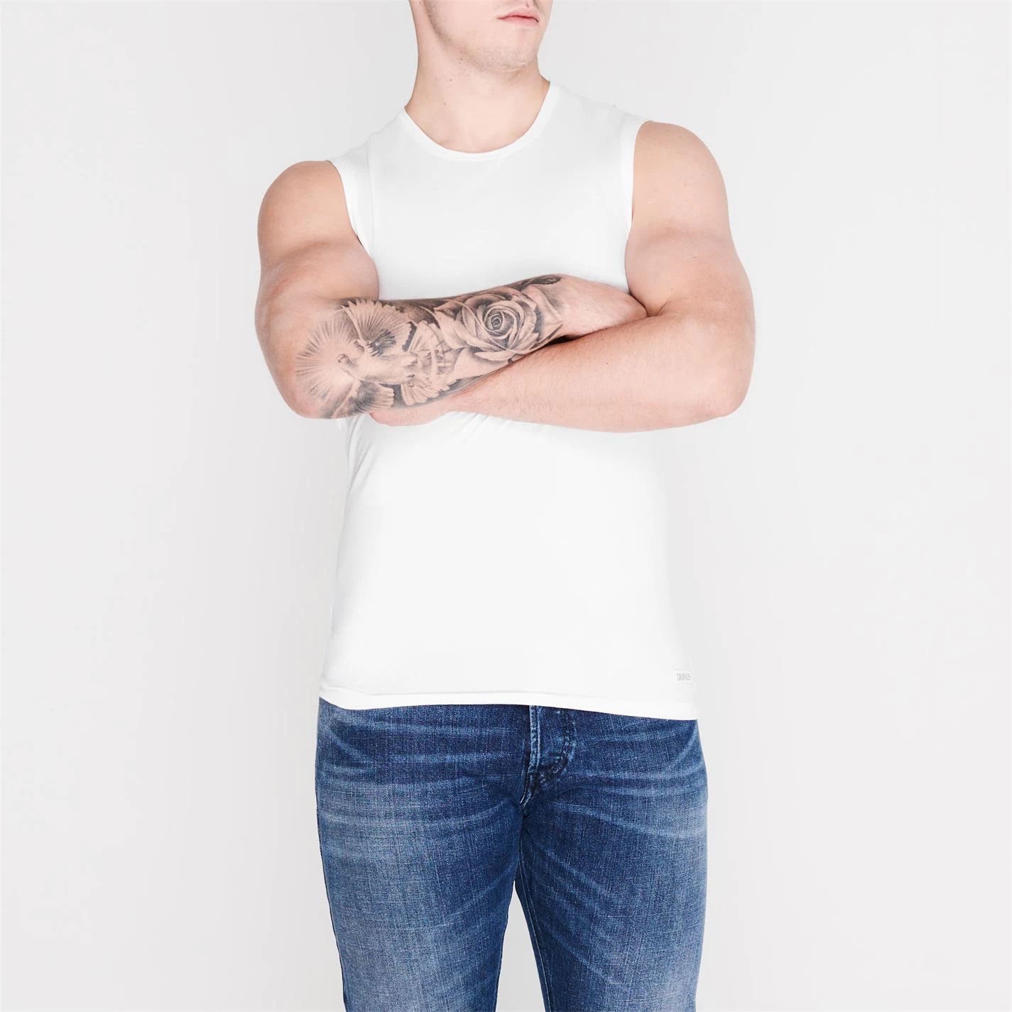 pánské tričko, tílko CALVIN KLEIN - WHITE
