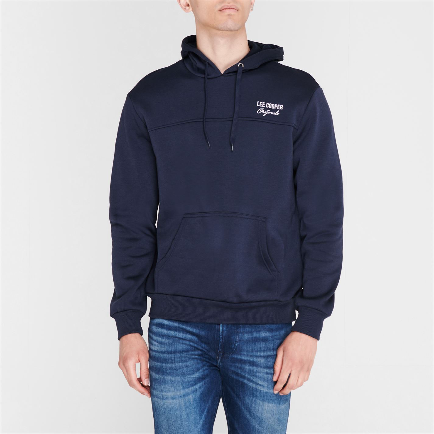 pánská mikina LEE COOPER hood - NAVY - 2XL