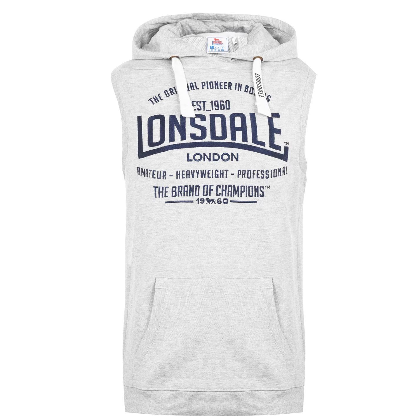 pánská vesta LONSDALE - GREY MARL - XL