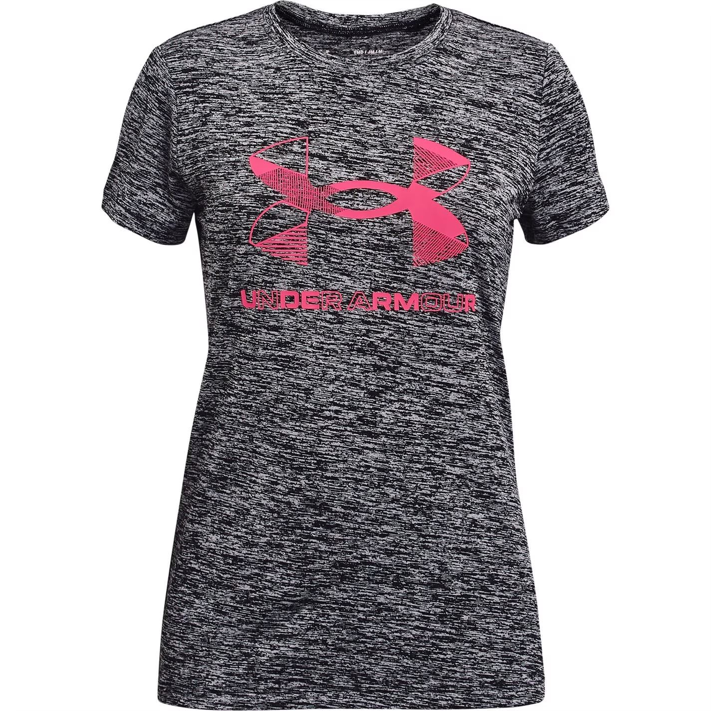 dětské tričko UNDER ARMOUR - BLACK/PINK -  140 9-10 let