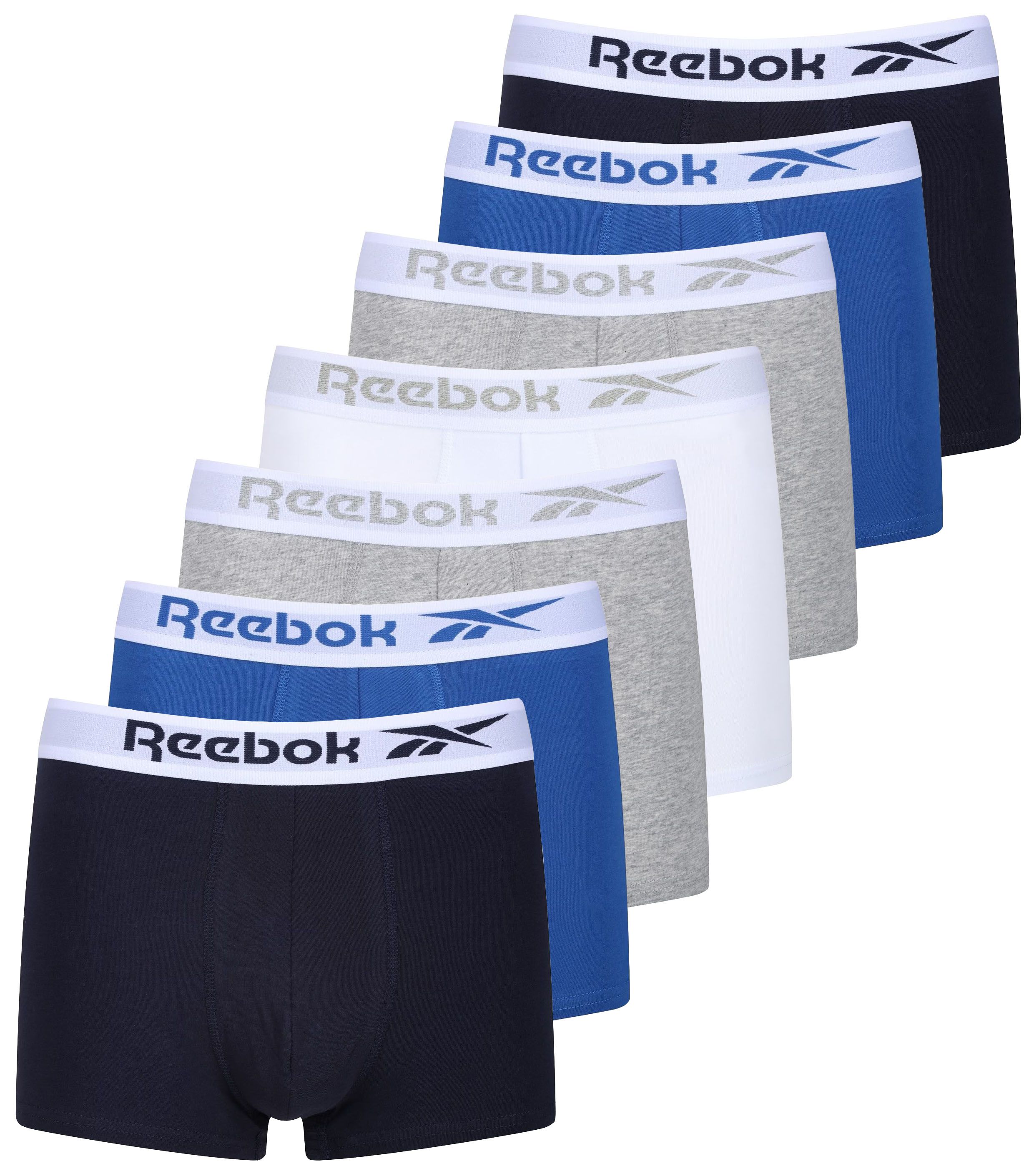 pánské boxerky REEBOK - N/B/G/W - 7 ks
