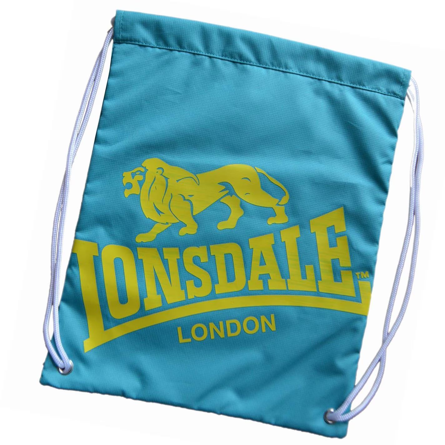 taška, vak, sáček na přezůvky LONSDALE - TEAL/YELLOW