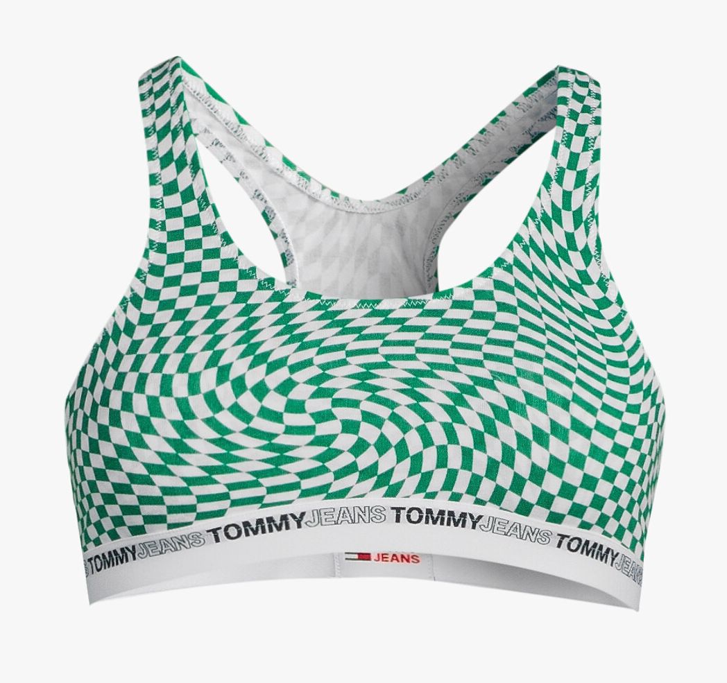 dámská sportovní podprsenka TOMMY HILFINGER - WARPED CHECK
