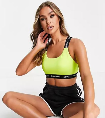 dámská sportovní podprsenka REEBOK - ACID YELLOW