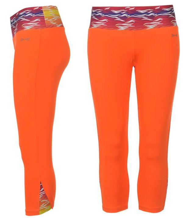 dámské legíny capri 3/4 USA PRO - ORANGE