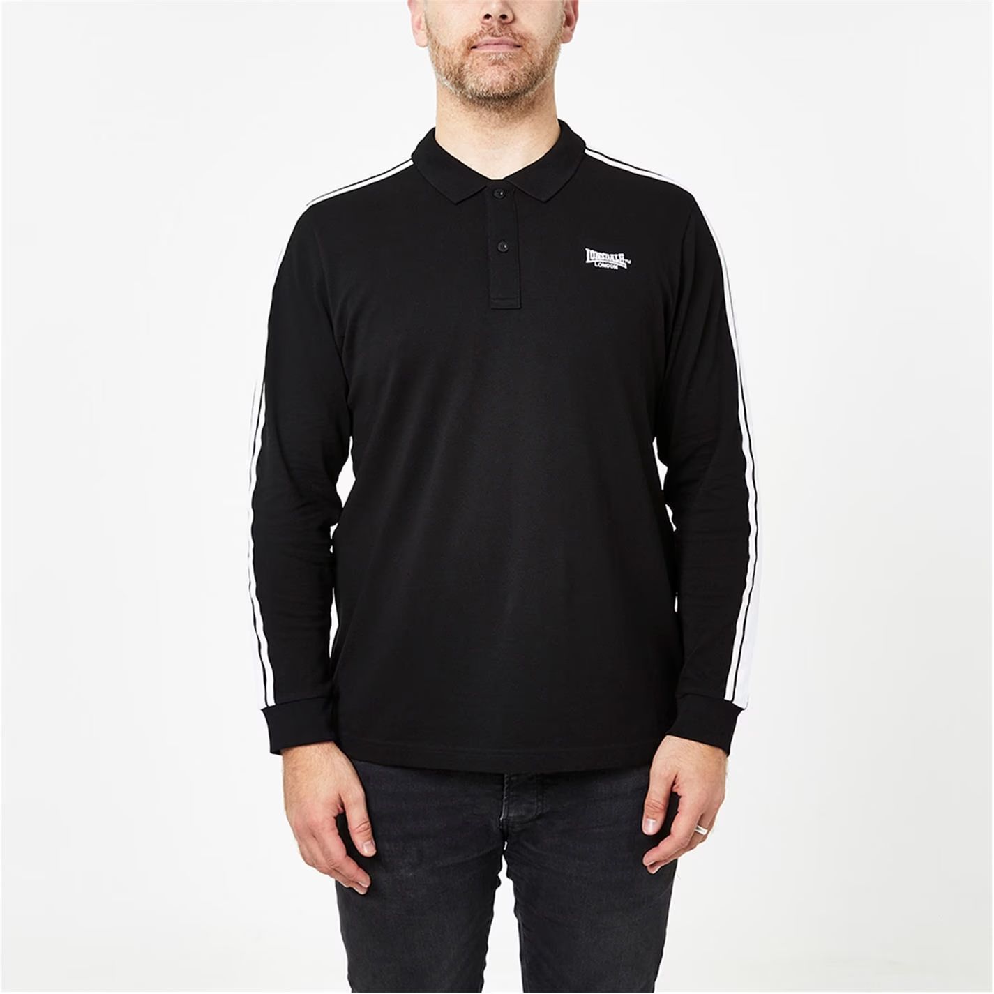 pánské tričko polo LONSDALE - BLACK