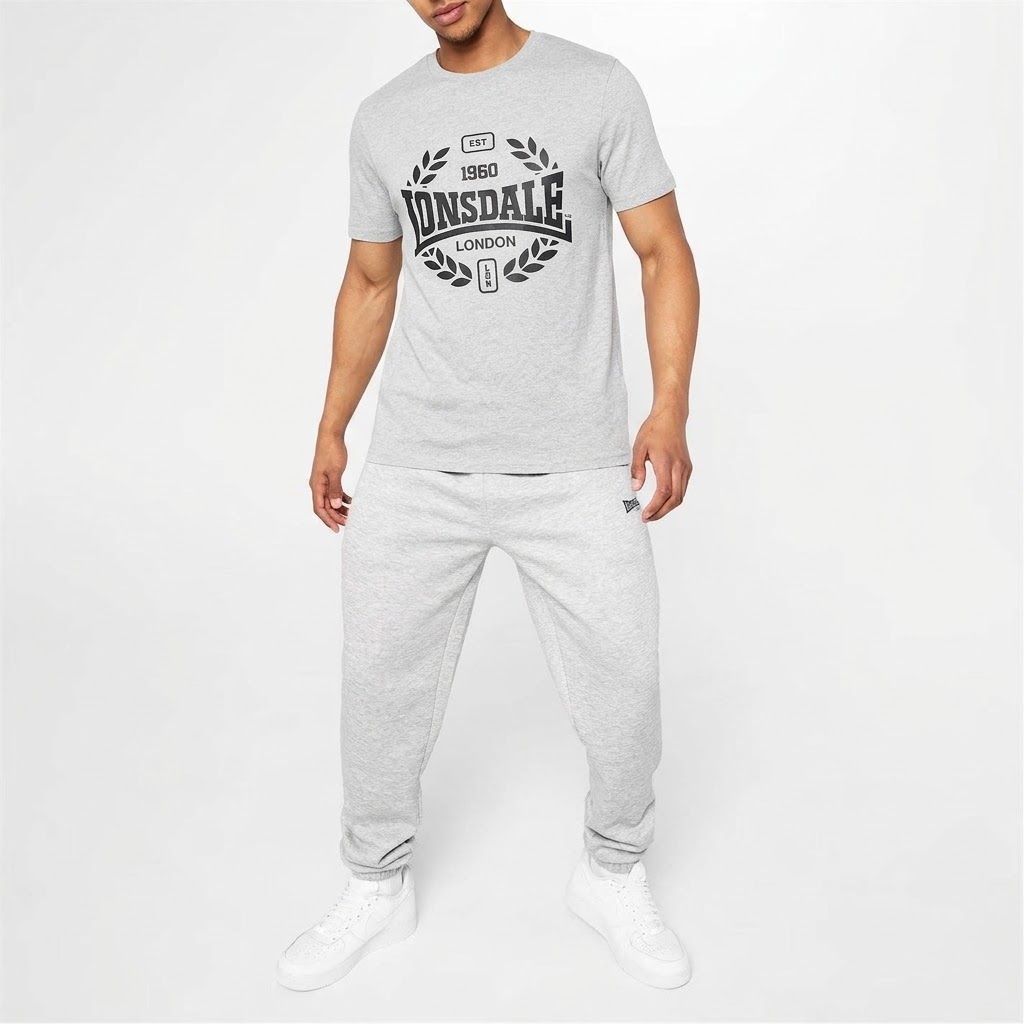 pánské tričko LONSDALE - GREY MARL