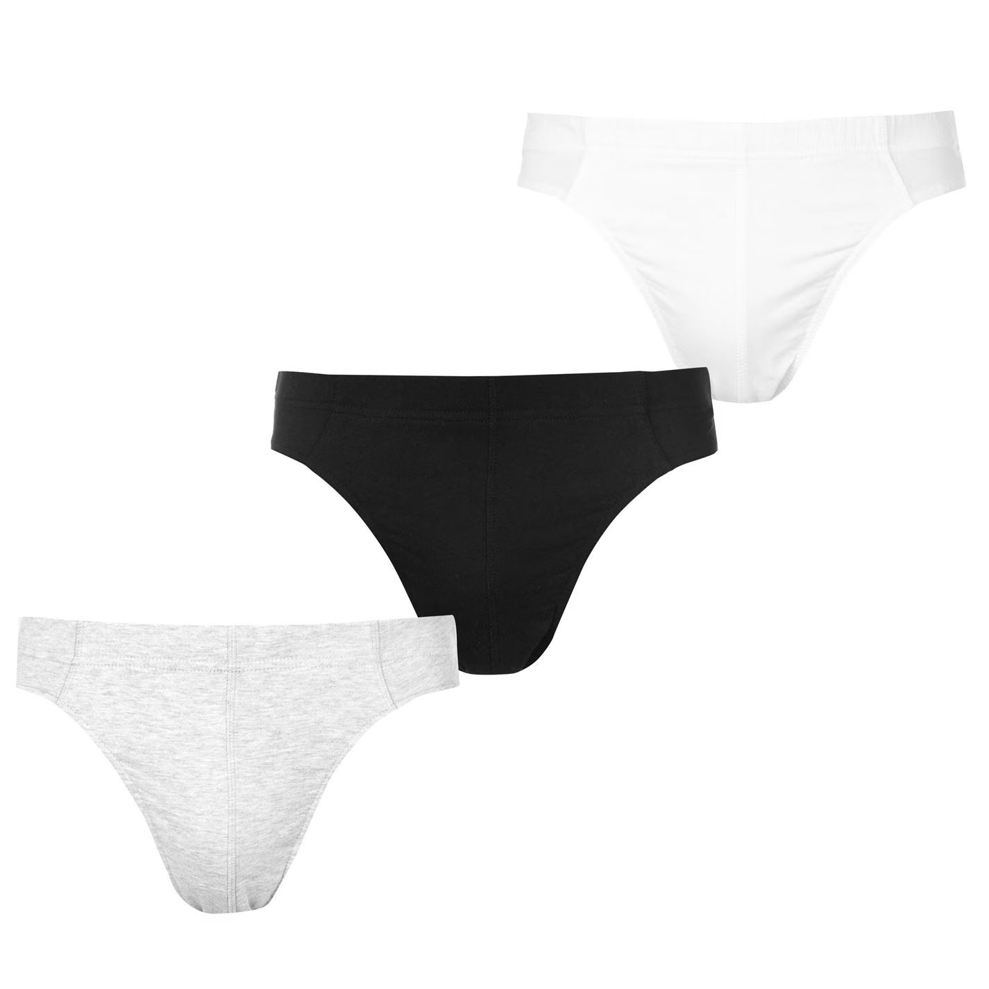 pánské slipy SLAZENGER - 3 pack - BLACK/GREY/WHITE
