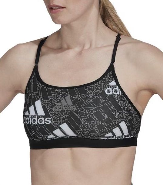 dámská sportovní podprsenka ADIDAS - BLACK/WHITE