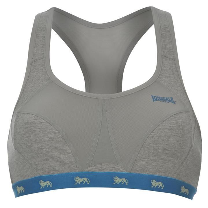 dámská sportovní podprsenka LONSDALE - GREYMARL/TEAL