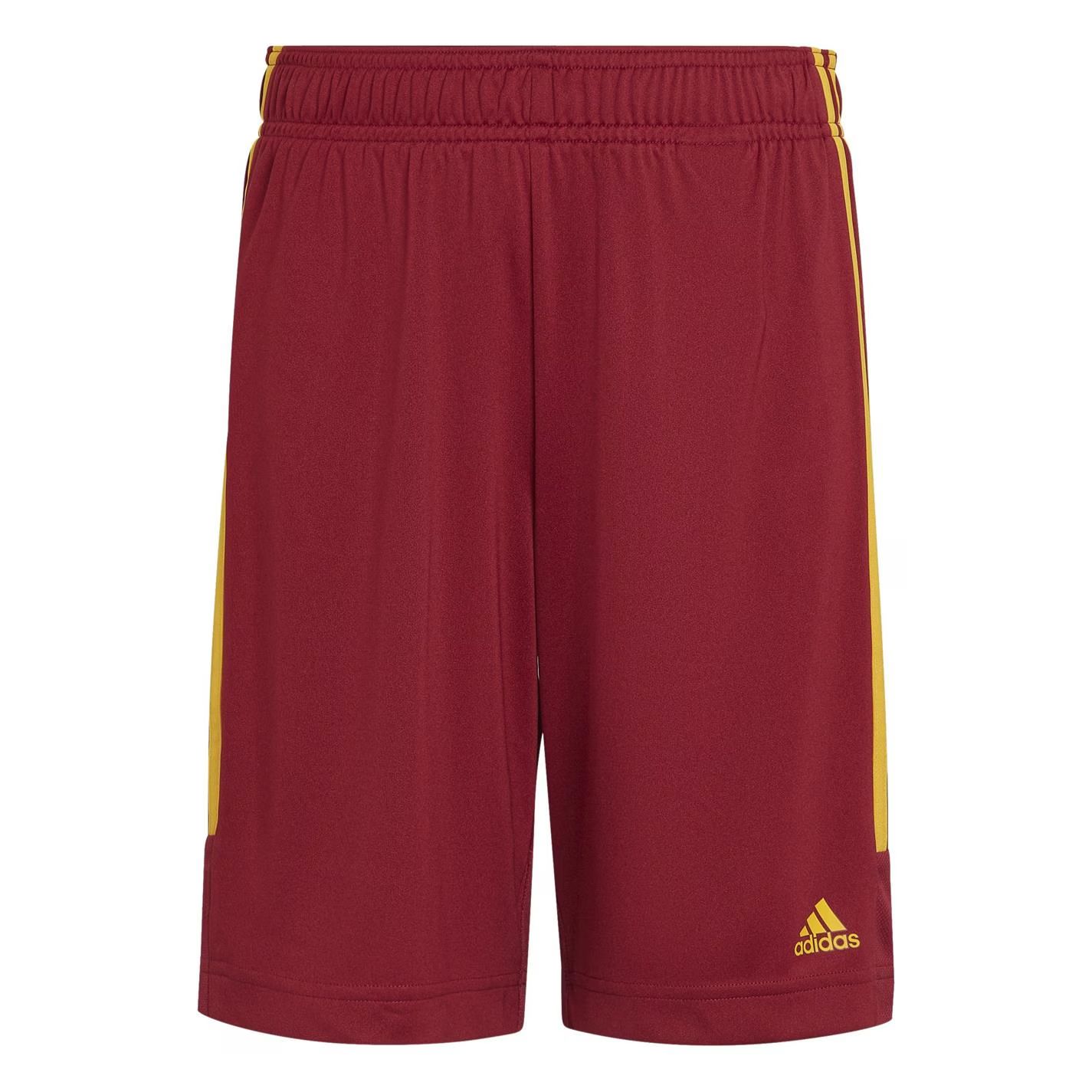 dětské šortky ADIDAS - BURGUNDY/GOLD - 158 13 let