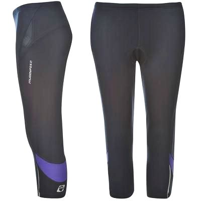 dámské šortky capri 3/4 cyklo MUDDYFOX - NAVY/PURPLE - S