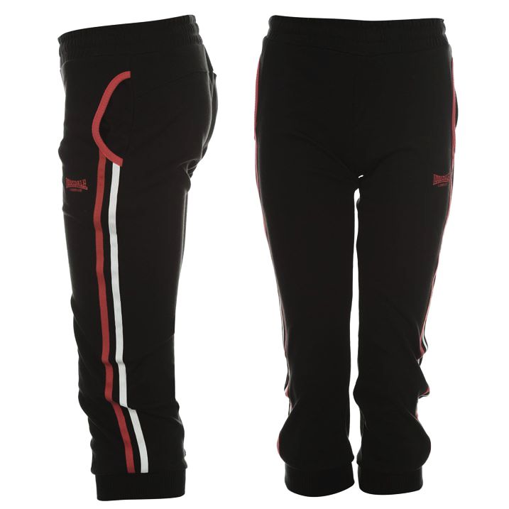 dětské šortky capri 3/4 LONSDALE - BLACK/PINK - 158 13 let