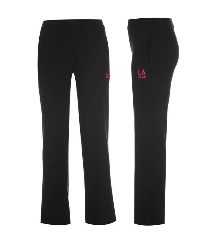 dětské tepláky LA GEAR - BLACK STRAIGHT - 152 11-12 let