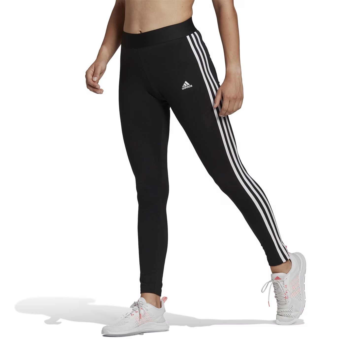 dětské legíny ADIDAS - BLACK/WHITE