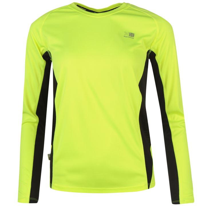 dámské tričko KARRIMOR Run - FLUO YELL/BLK