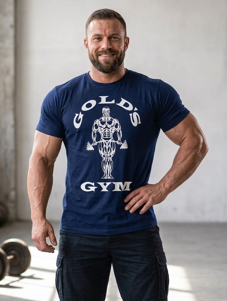 pánské tričko GOLDS GYM - NAVY