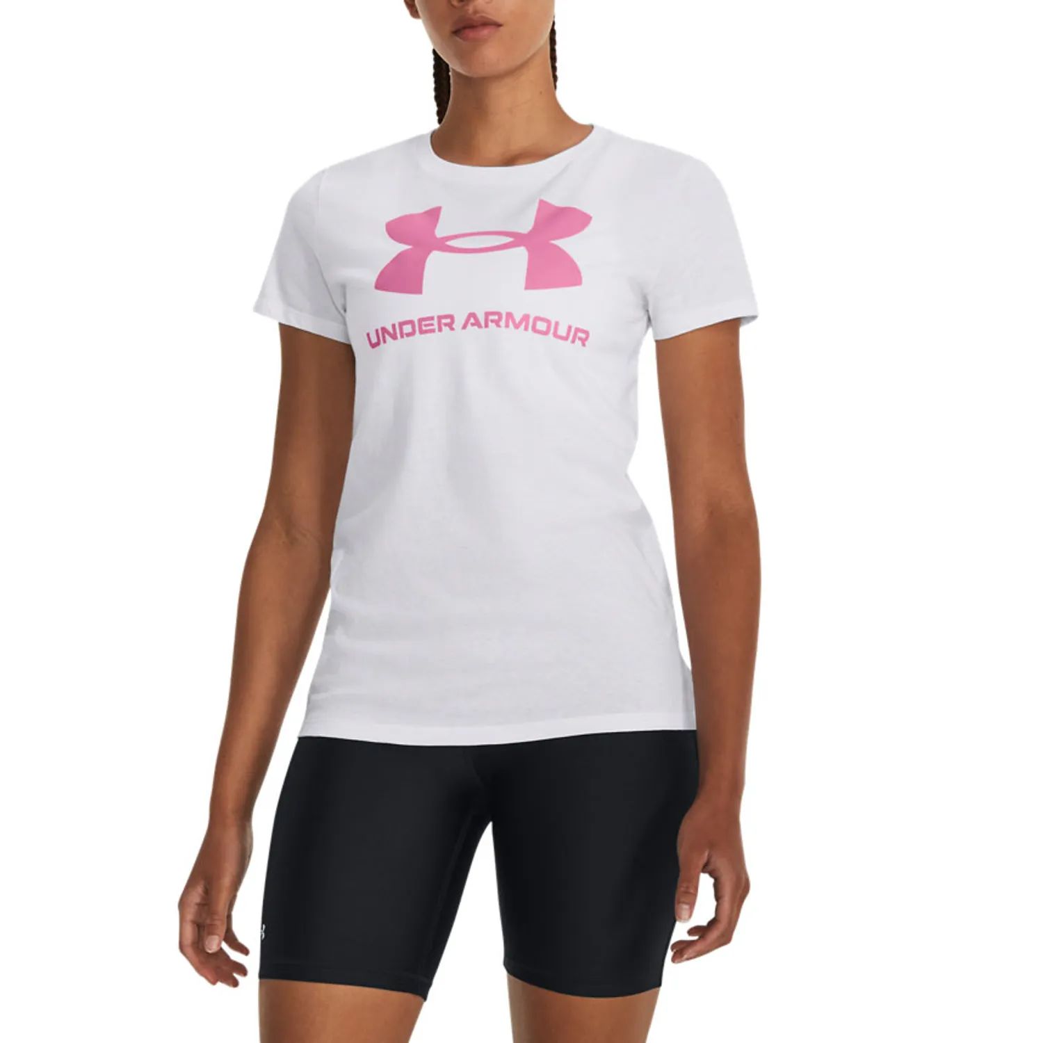 dámské tričko UNDER ARMOUR - WHITE/PINK