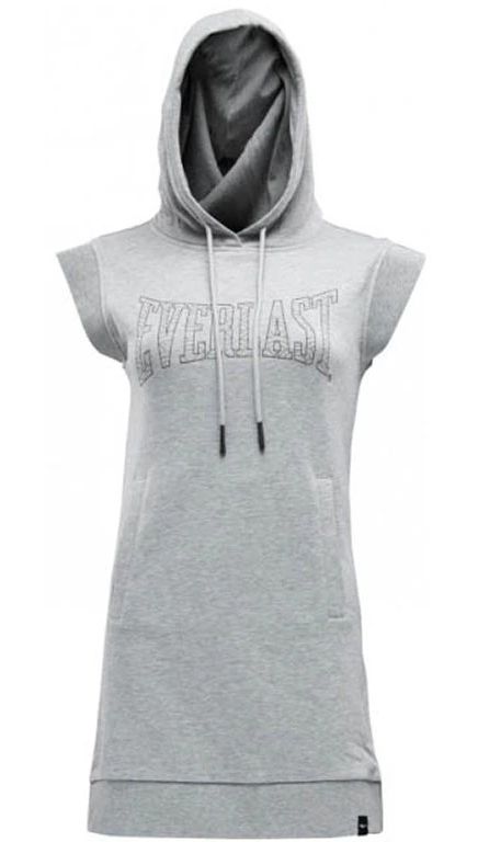 dámské šaty, dlouhá mikina EVERLAST - HEATHER GREY