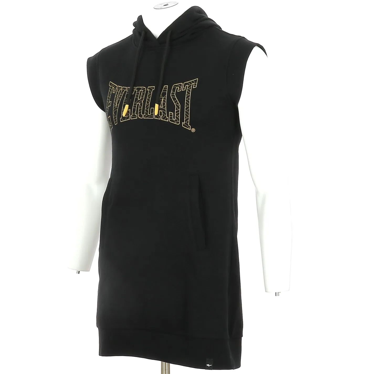 dámské šaty, dlouhá mikina EVERLAST - BLACK/NUGGETS
