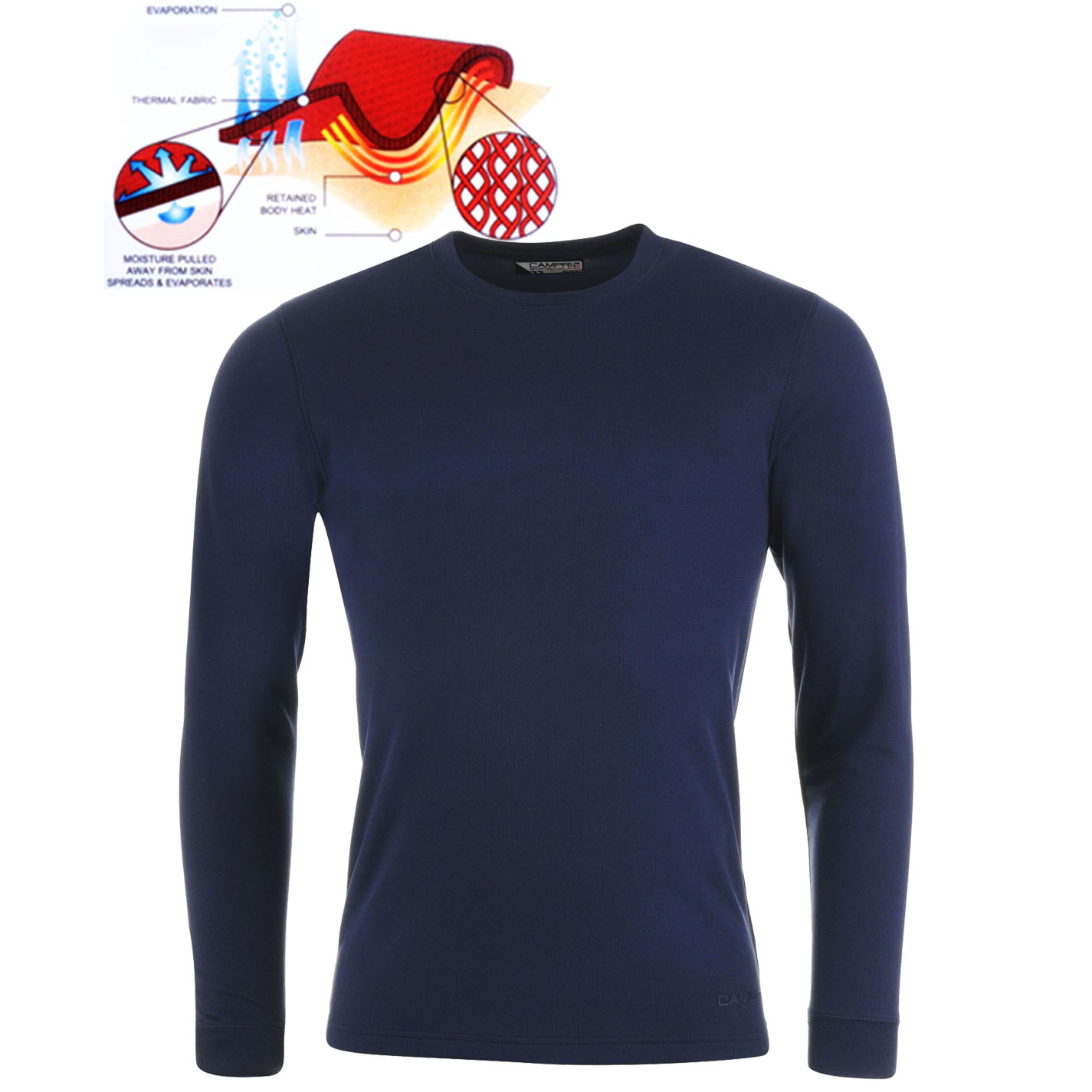 pánské funkční termo tričko CAMPRI - NAVY