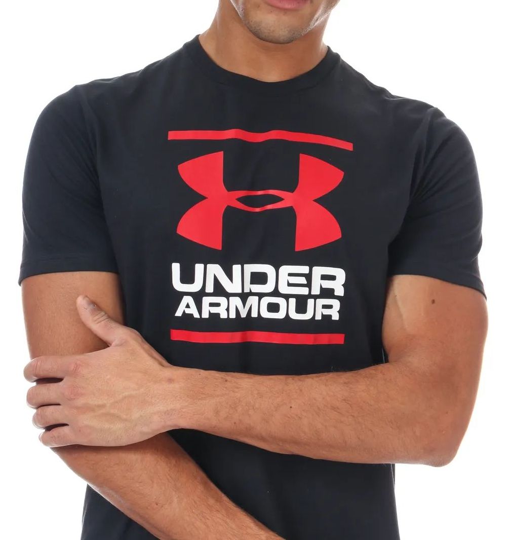 pánské tričko UNDER ARMOUR - BLACK/RED/WHITE