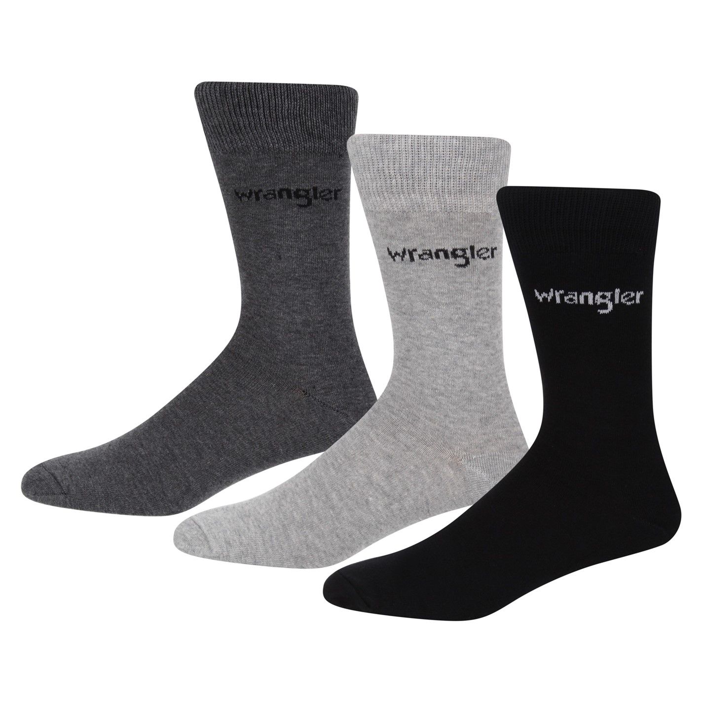set dámské ponožky WRANGLER - BLACK - (3 páry) - 6-8,5 (39-42)