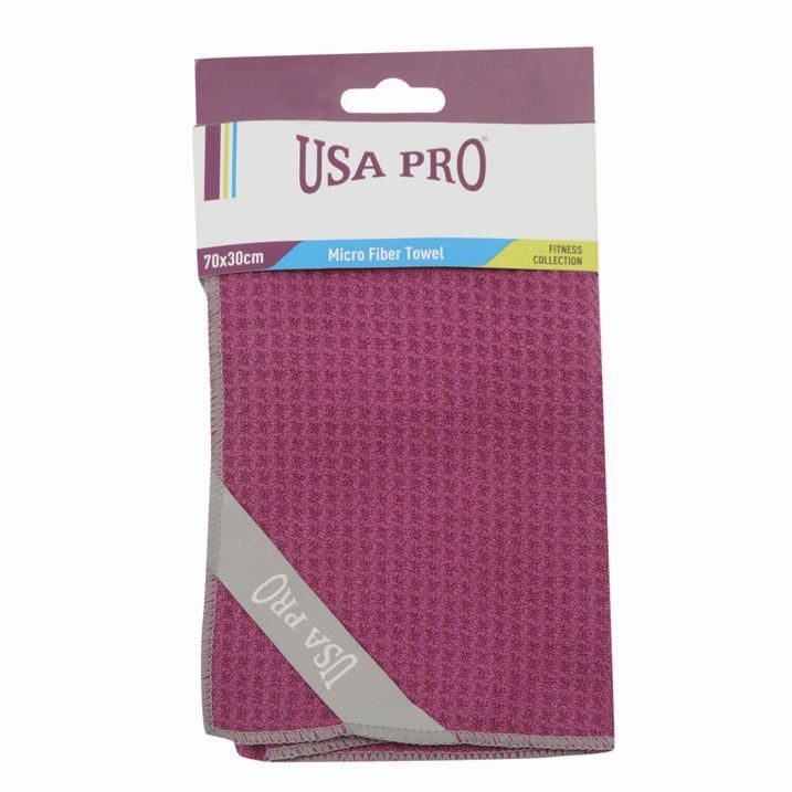 sportovní ručník z mikrovlákna USA PRO - PURPLE/GREY
