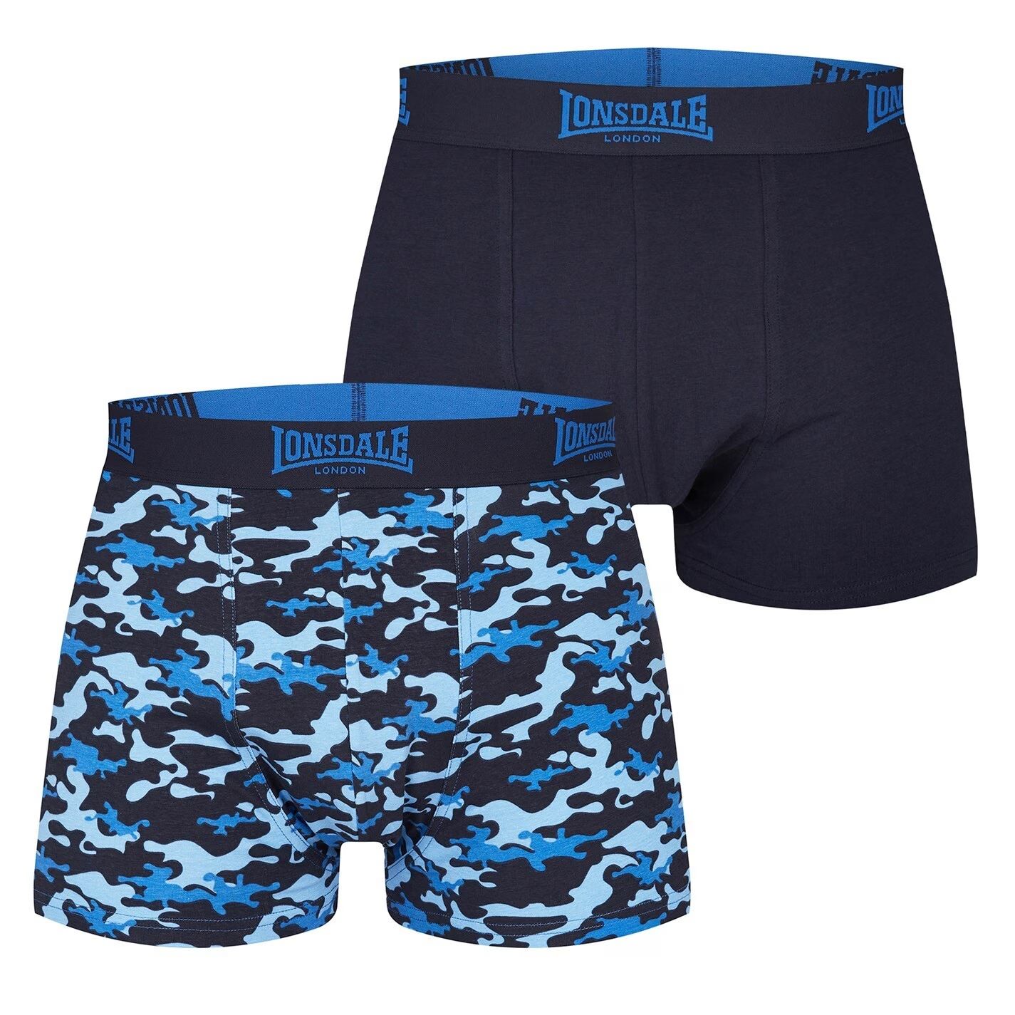 pánské boxerky LONSDALE - CAMO/NAVY - 2 ks