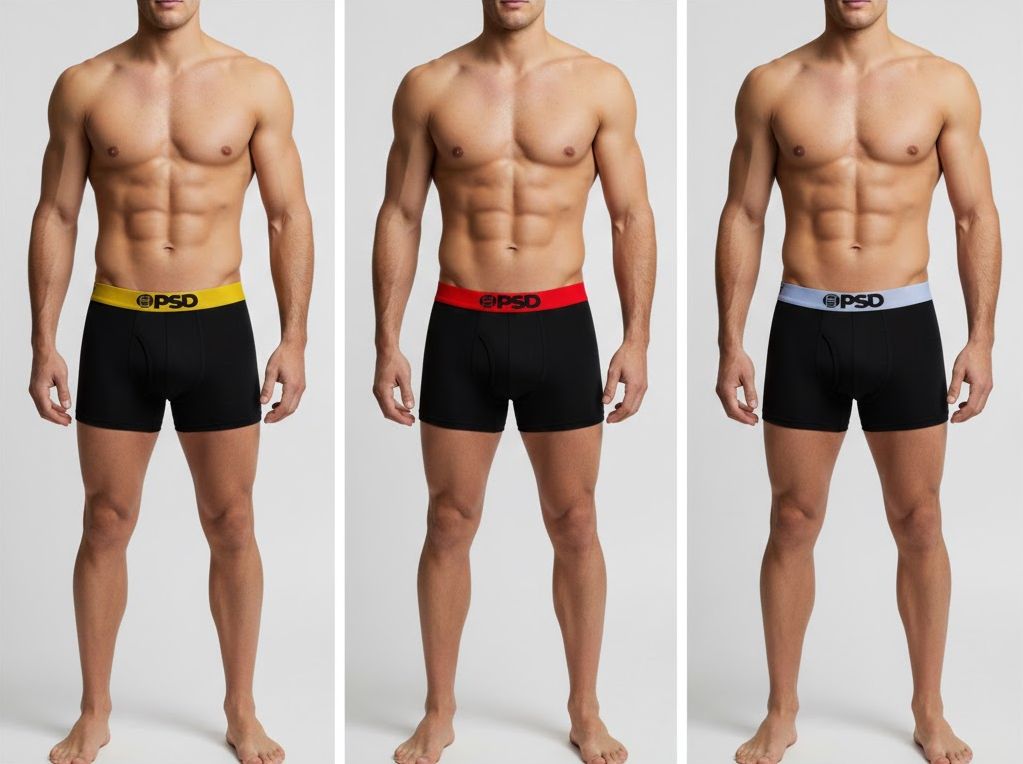 pánské boxerky PSD - BLACK - 3 ks