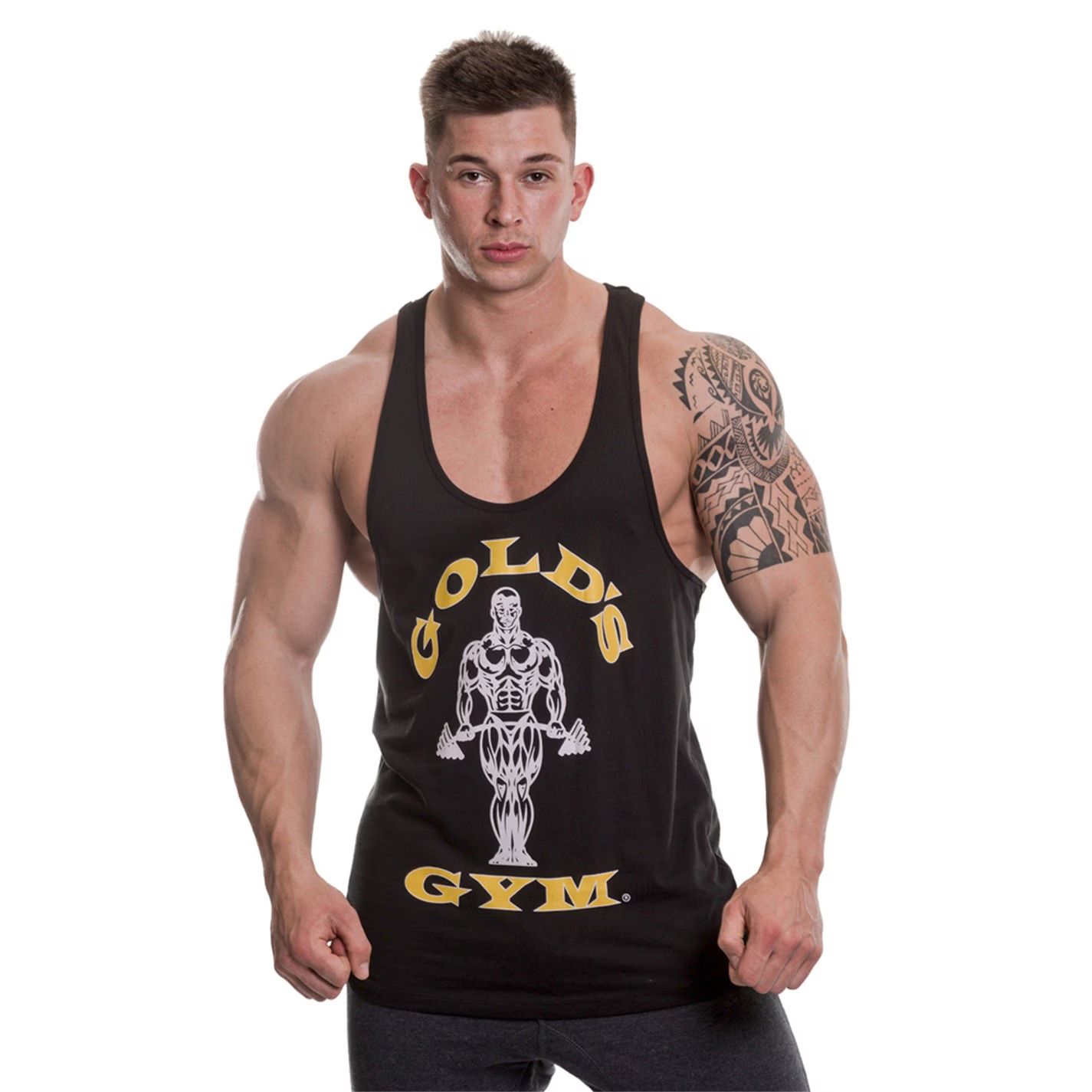 pánské tričko, tílko GOLDS GYM - BLACK