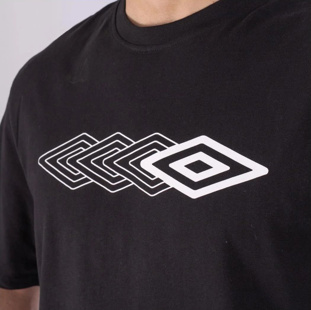 pánské tričko UMBRO - BLACK/LOGO
