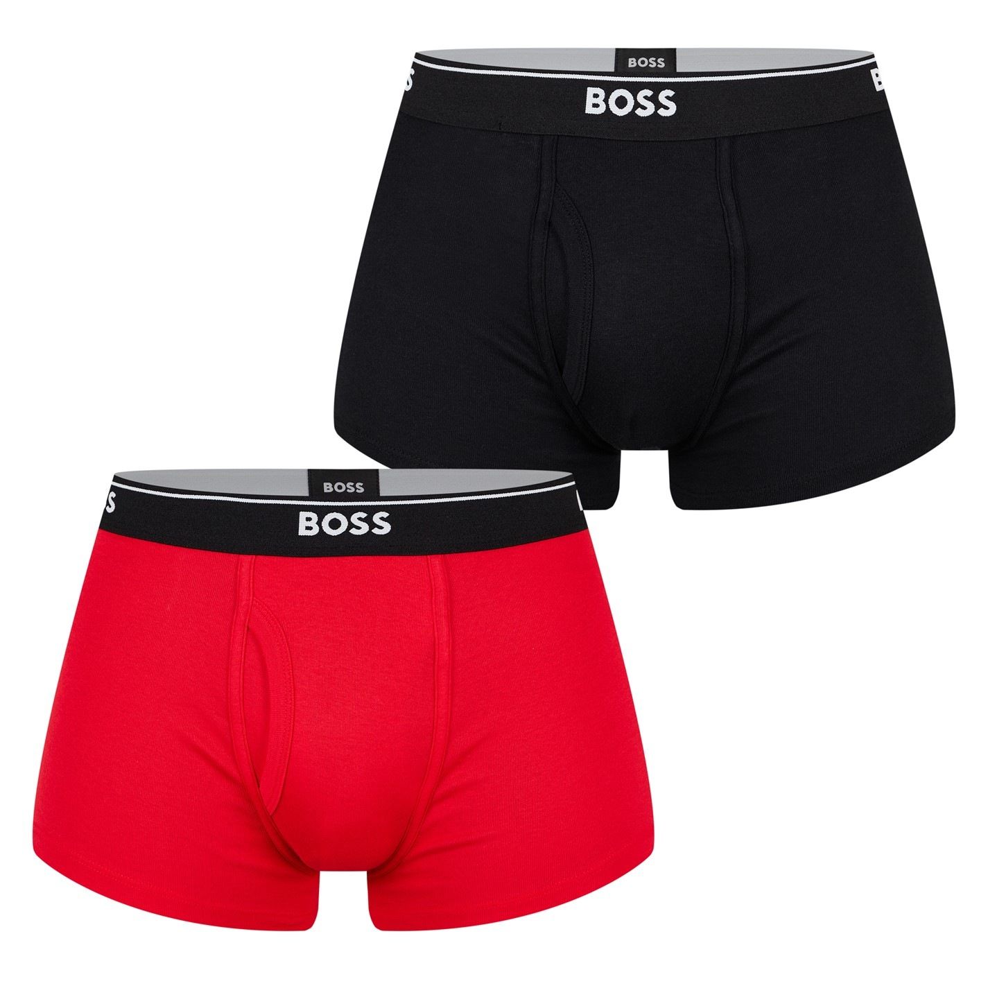pánské boxerky BOSS - BLACK/RED - 2 ks - 2XL