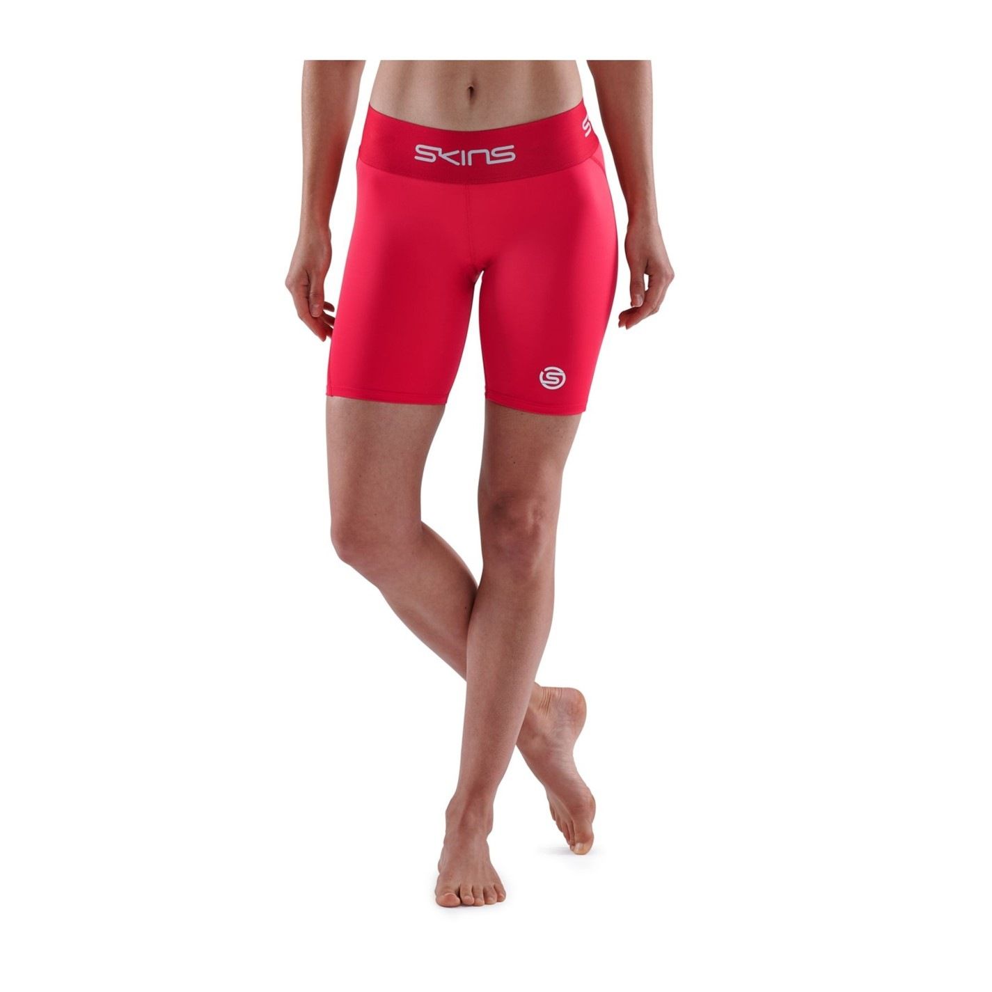 dámské šortky polo legíny SKINS - RED