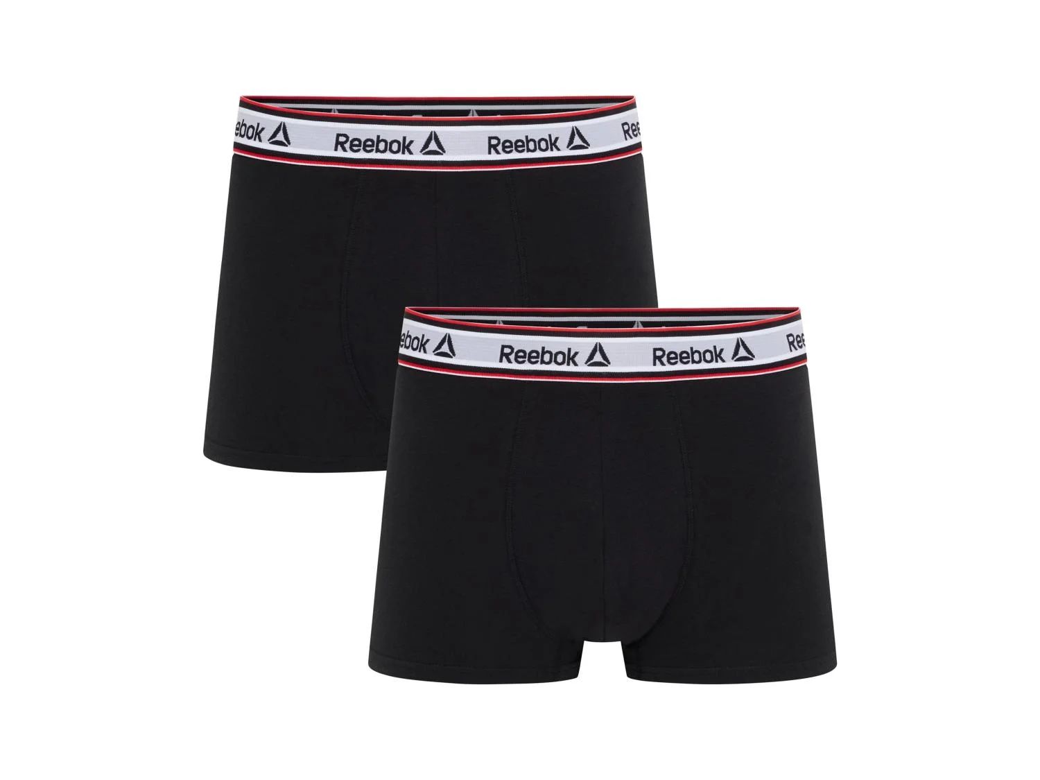 pánské boxerky REEBOK - BLACK/BLACK - 2 ks