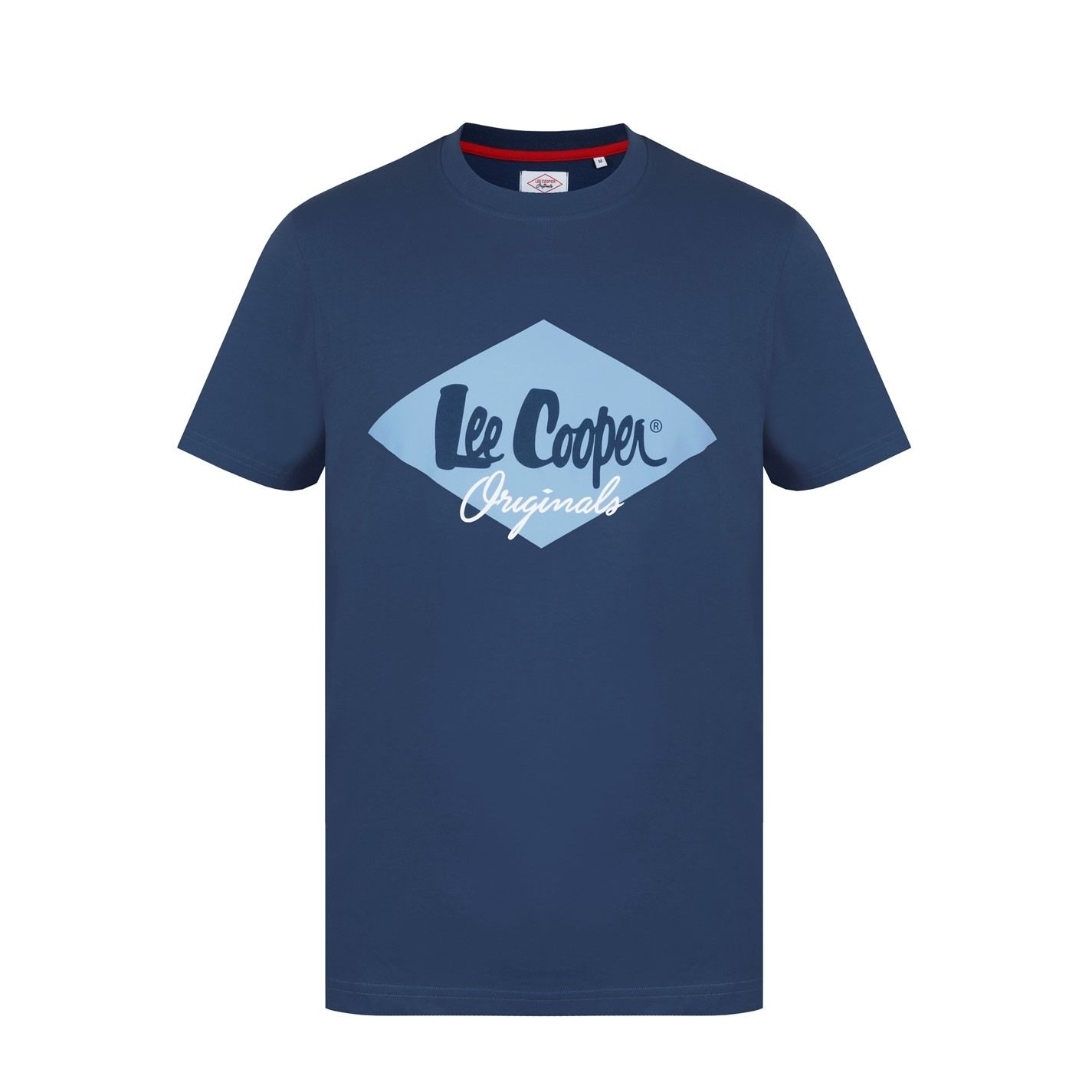 pánské tričko LEE COOPER - DIAMOND VINTAGE BLUE/BLUE