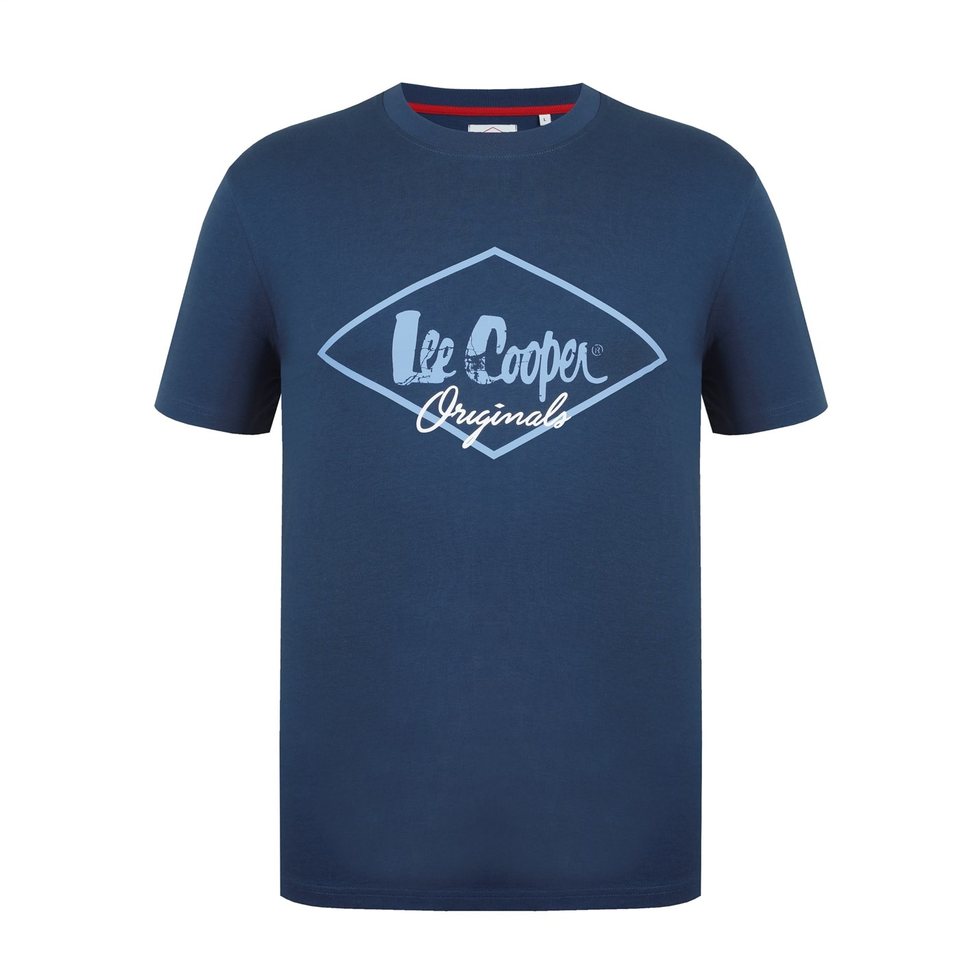 pánské tričko LEE COOPER - DIAMOND VINTAGE BLUE/BLUE
