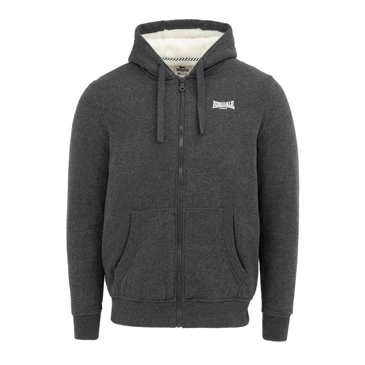 pánská mikina LONSDALE - DARK GREY - M
