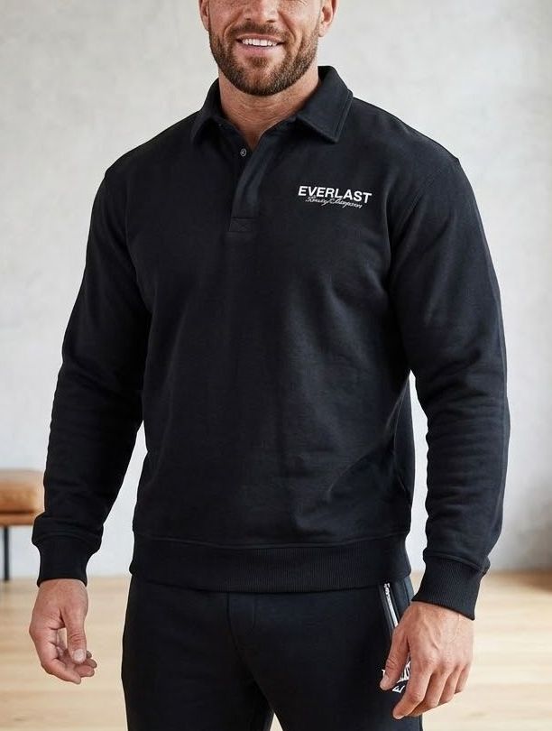 pánská mikina EVERLAST - BLACK POLO