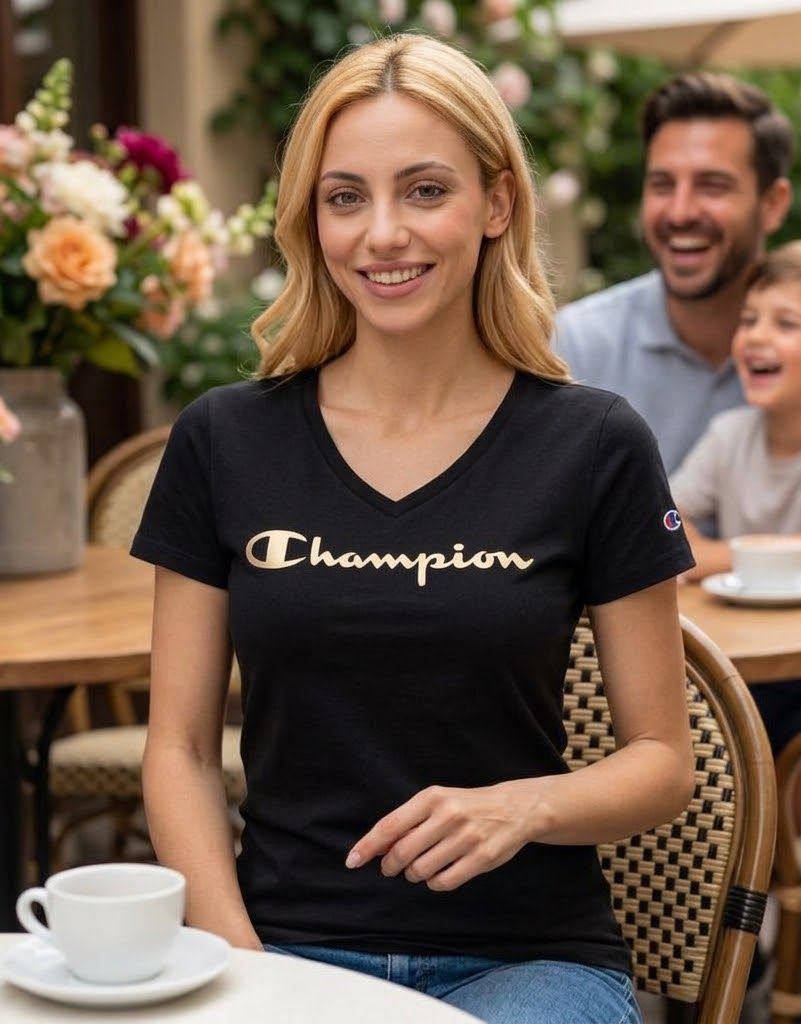 dámské tričko CHAMPION - BLACK V