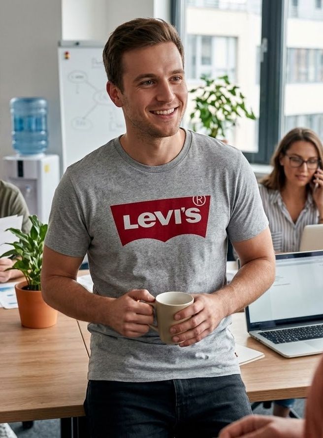 pánské tričko LEVI'S - GREY